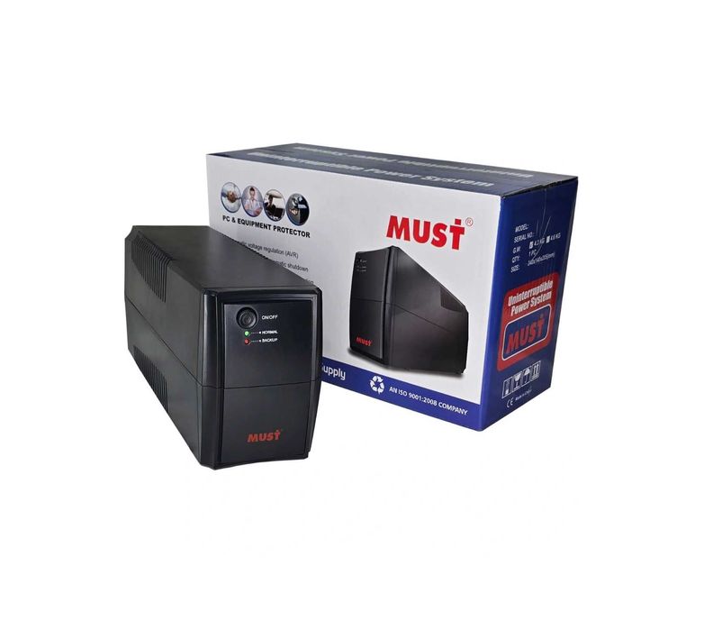 | ИБП MUST W600VA мощностью 360W (на 600ВА) 1x7Ah