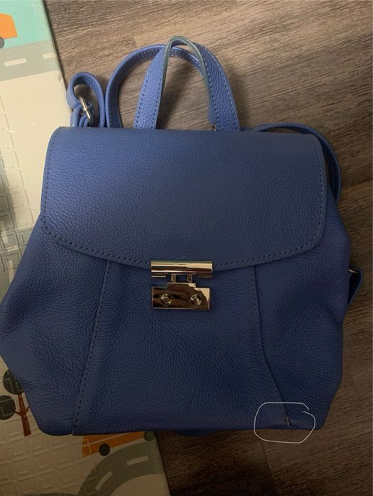 Ghiozdan/ geanta crosbody 2 in 1 piele naturala