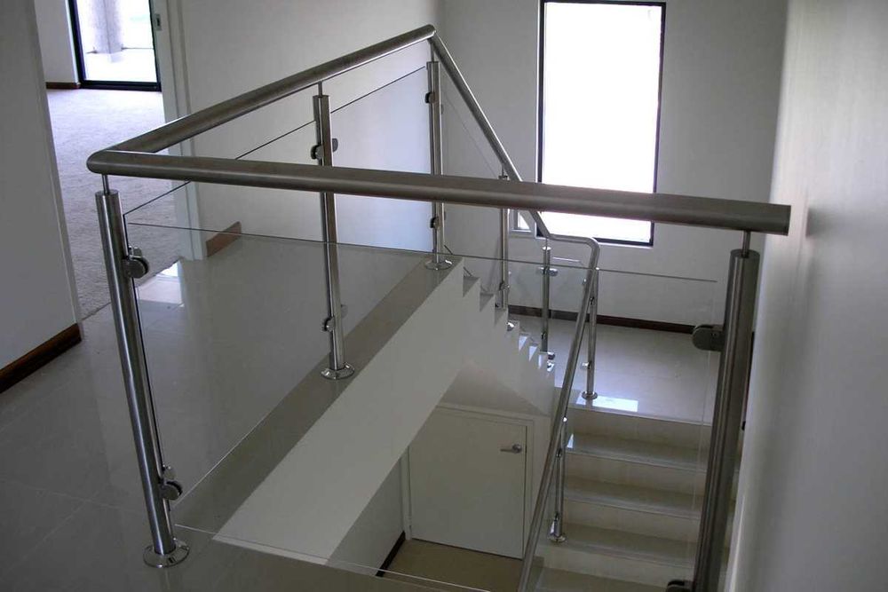 Balustrade din stica cu inox,Balustrada sticla,Balustrada inox,sticla