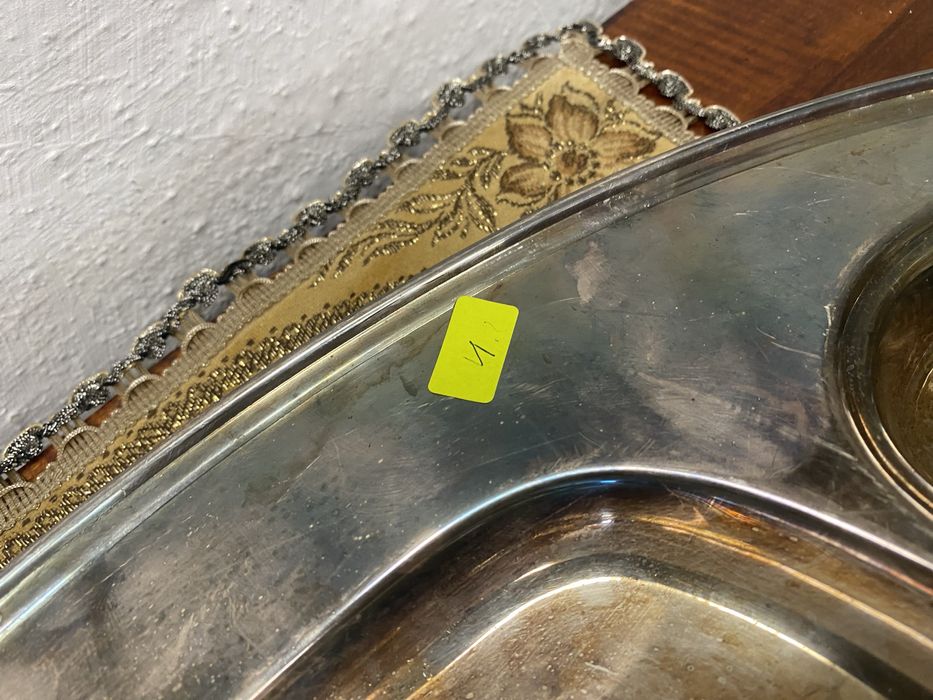 Голям немски поднос с посребряване