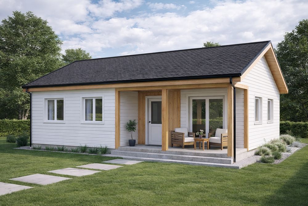 Case modulare pe strctura metalica si panouri sandwich termoizolante