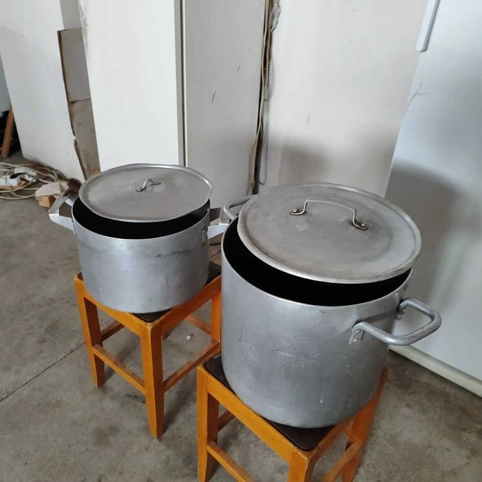 Кастрюли алюминиевые советского производства с крышками