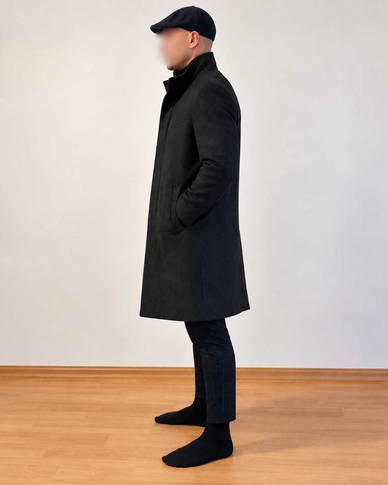 ZARA мъжко палто Regular Fit – антрацитносиво