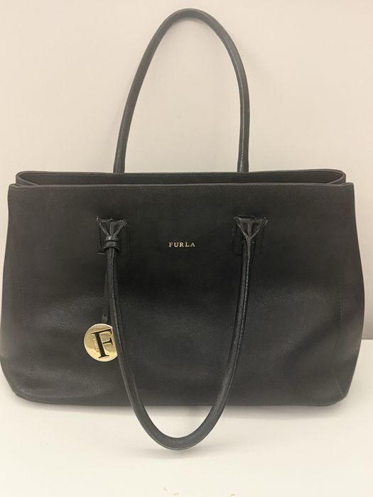Кожена оригинала чанта Furla