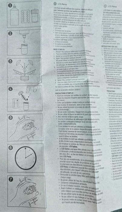 Soluție LCS Perox soluție pentru întreținerea lentilelor de contact