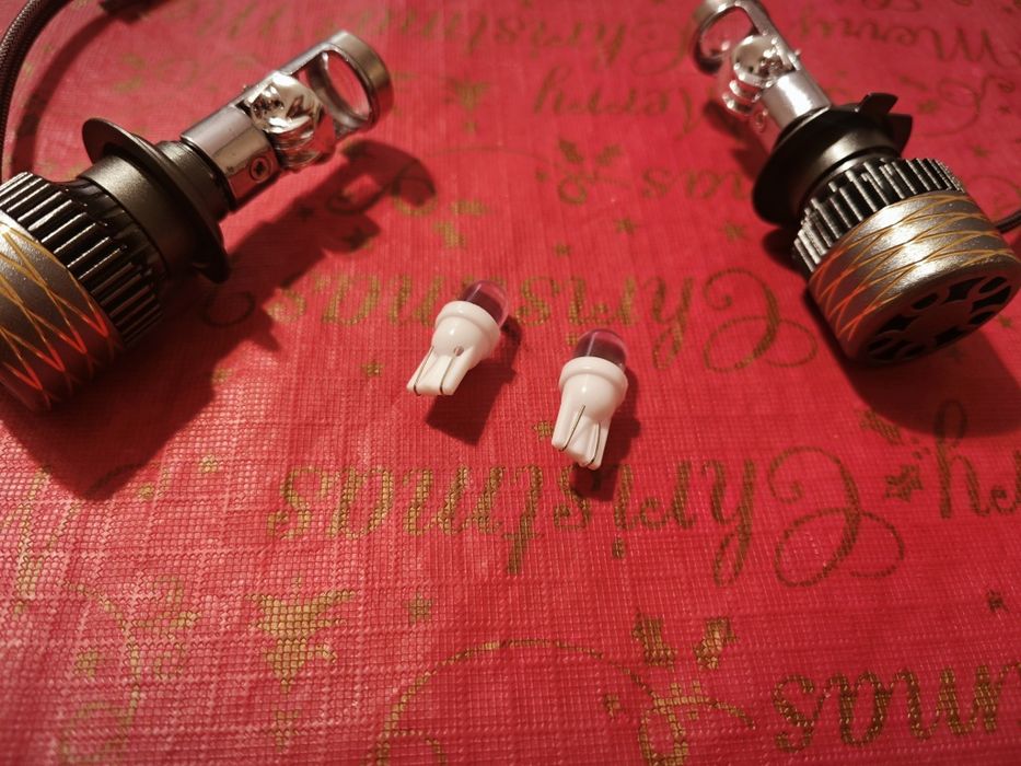 H7, h4 led с лупа, директен монтаж