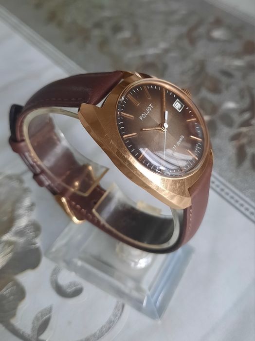 Позолоченные часы Полёт-Ау10