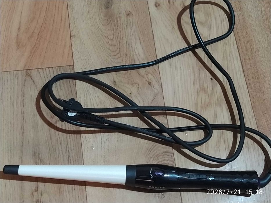 Маша Philips Care CurlControl HP861800, керамична, 200 градуса, Черна