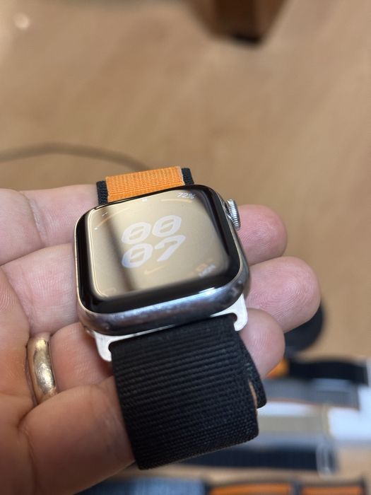 Apple watch series 7  cellular stainless steel 45mm safir