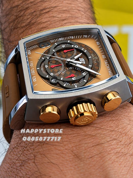 INVICTA S1 Rally Concentric brown 48 mm, Инвикта нов мъжки часовник