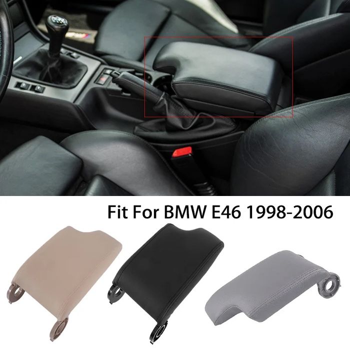 Piele cotiera BMW E46 bej inchis