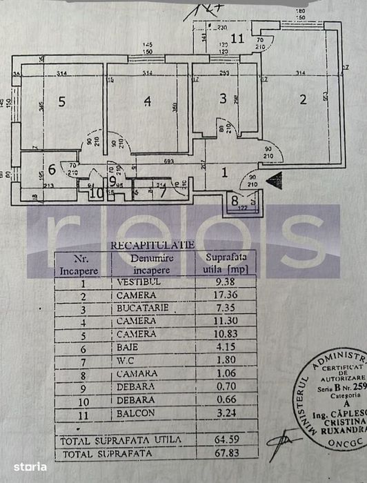 Vanzare 3 Camere  Decomandat Dristor