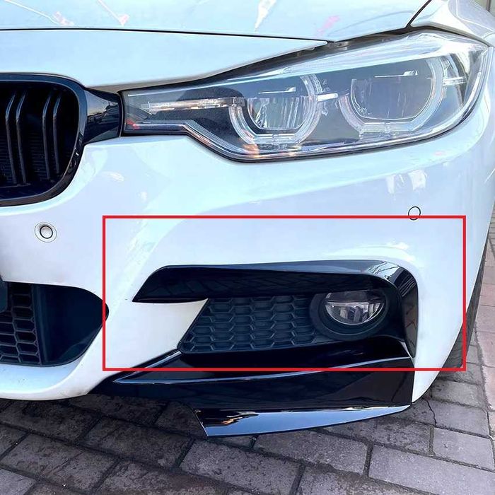 Extensii Prelungiri Bara Fata M BMW F30 F31, Lip Splitere Negru Lucios