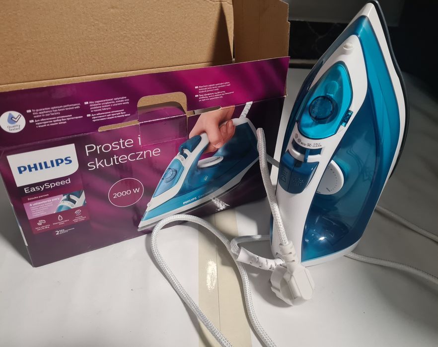 OFERTĂ - Fier de călcat cu abur Philips EasySpeed 2000W + cutie