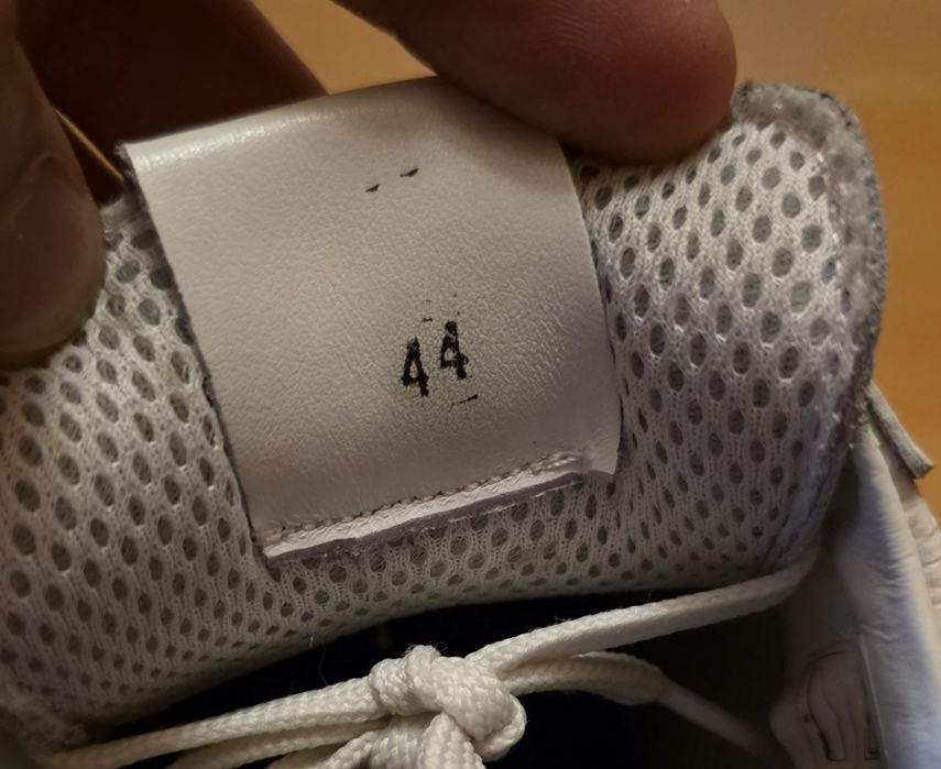Adidasi Pantofi Biaggio din piele barbati - Nappa albi - Marime 44/28,5