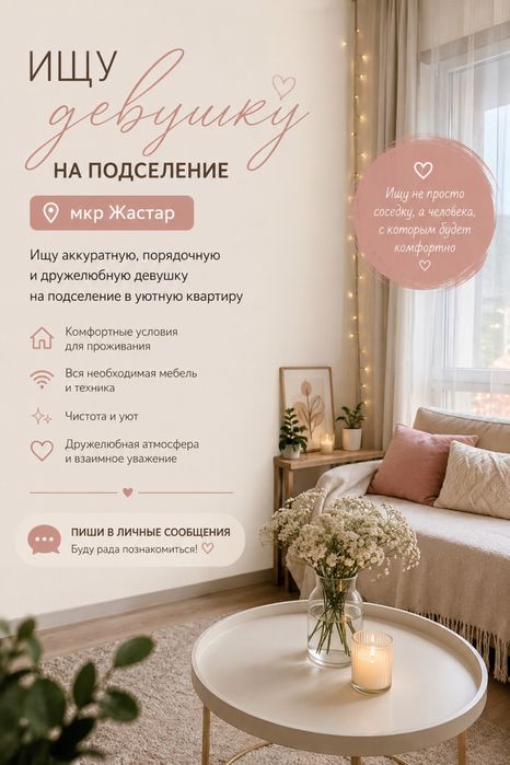 Сдам 1 комнату одной девушке
