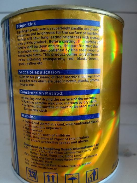 Полироль воск Bellin Lian для мрамора