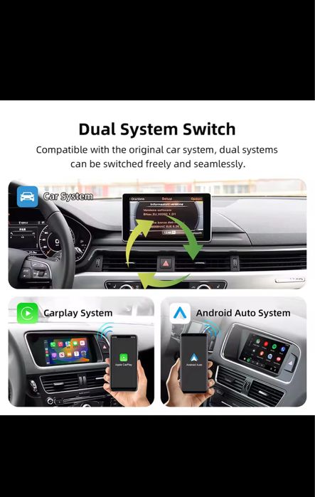 Безжичен Carplay/Android Auto за Ауди А4 A5 Q5  2008-2018г. MMI 3G