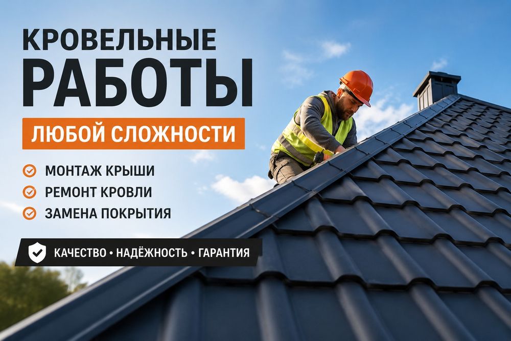 Демонтаж монтаж кровли (ремонт крыши)