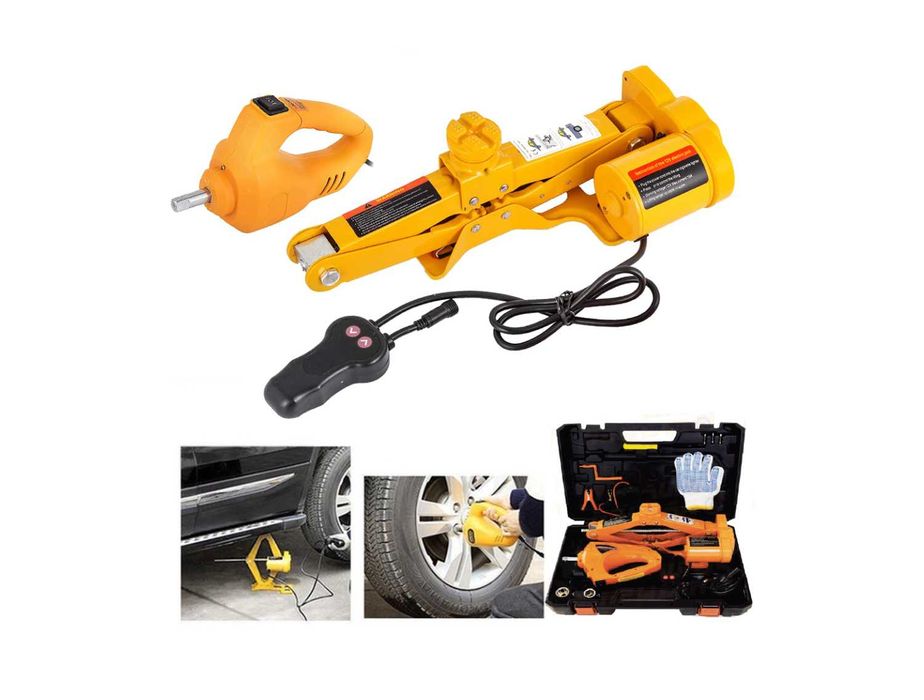 Комплект електрически крик 2Т и гайковерт 12V