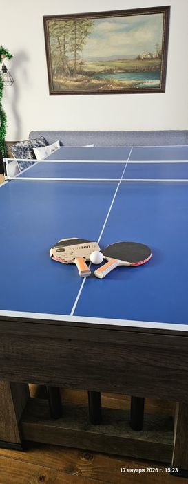 Билярдна маса, тенис и трапезна