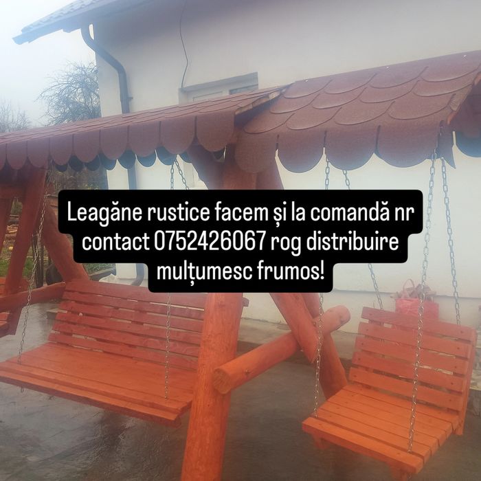 Leagăne rustice mese rustice