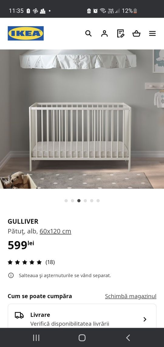 Gulliver baby best sale cot ikea