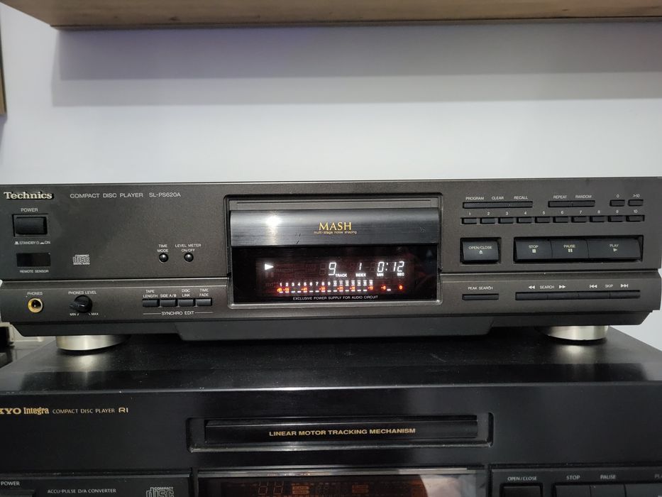 Technics minidisc sj-ms100,cd sl-ps620a,sl pg5