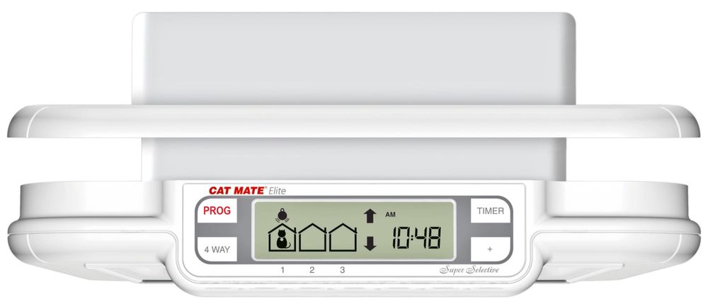Ușă pentru pisici Cat Mate Elite cu microcip, cronometru digital