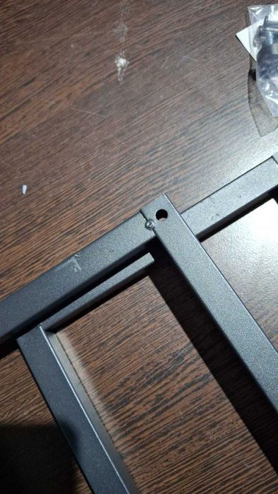 Masuta laterala ingusta HOOBRO, cu spatiu depozitare, negru si maro