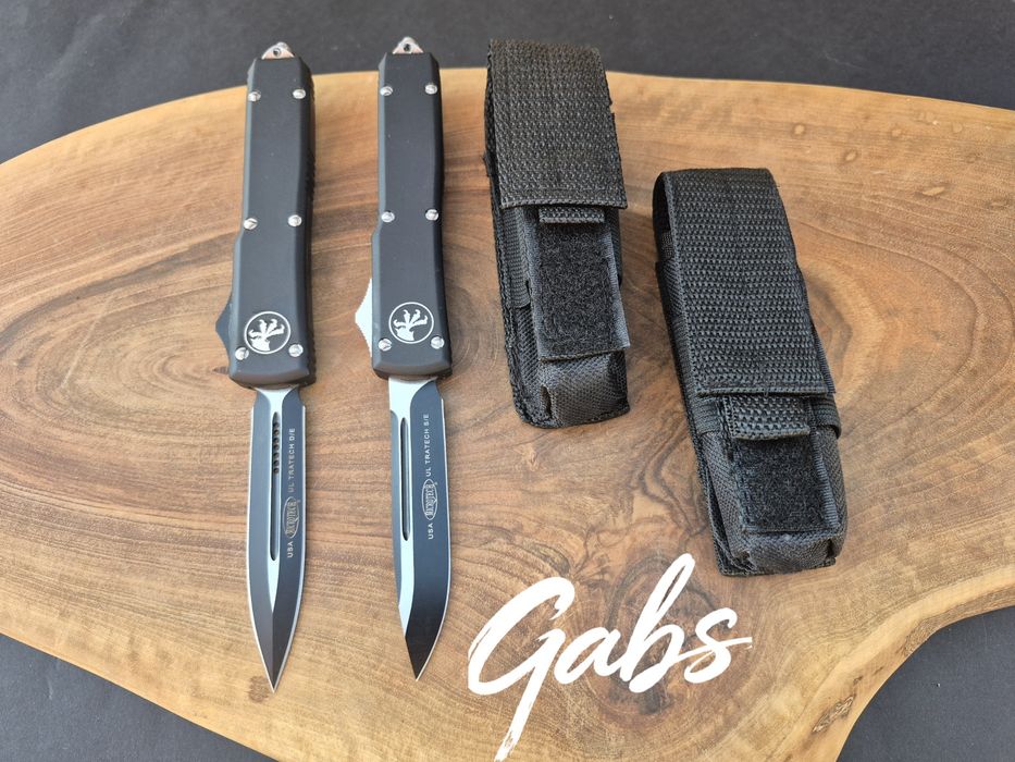 Автоматичен нож MICROTECH Ultratech, два мoдел,тъмно острие