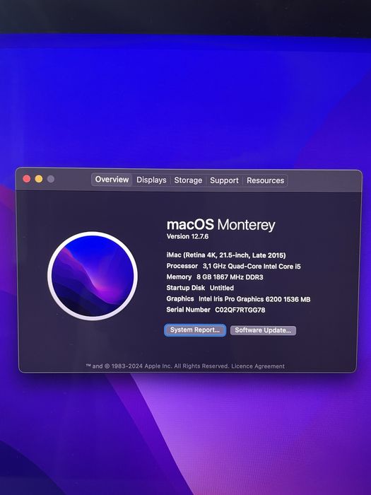 iMac Late 2015 4K 21,5 inch