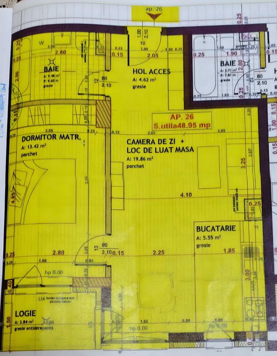 Apartament cu 2 camere