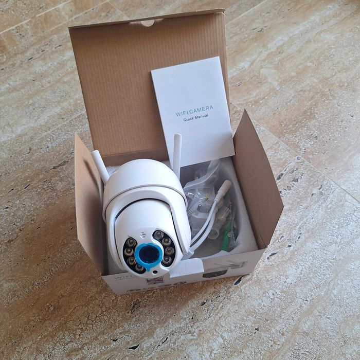 Външна Въртяща WiFi камера с микрофон цветно нощно виждане до 30м.