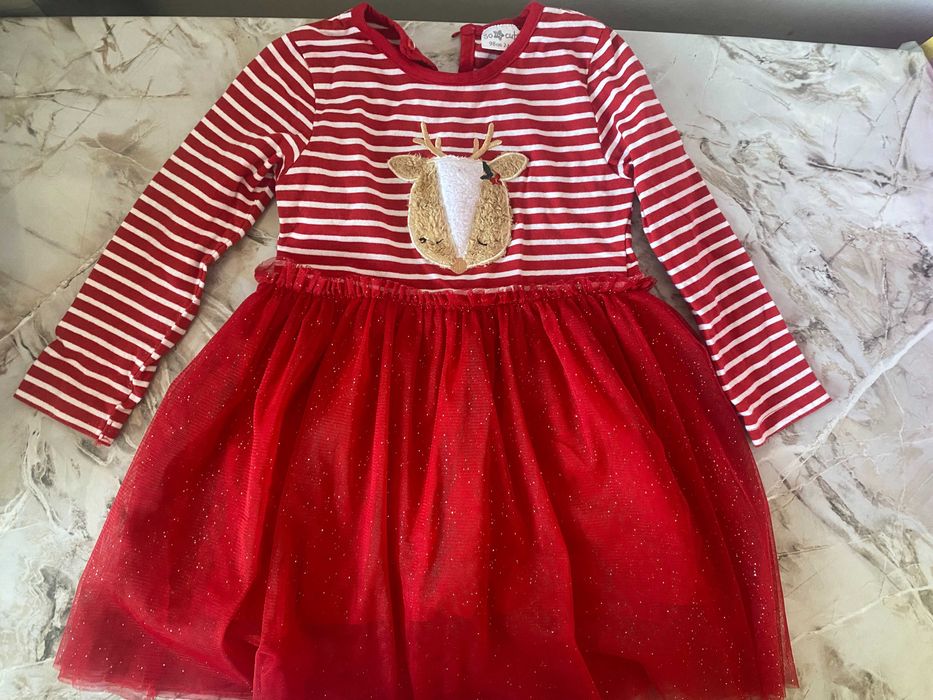 Rochie marime 92-98 copii fete ocazie craciun eleganta zara catifea