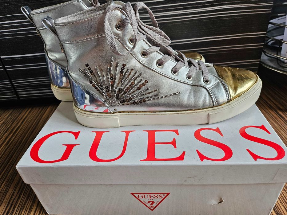 Philipp plein и GUESS сникърси естествена кожа оригинални