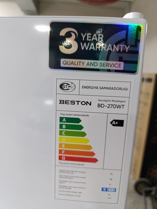 Xolodilnik beston 205 litr skidka narx