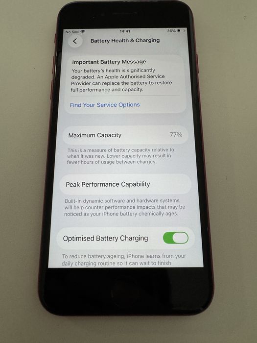 iPhone SE Red, 64 GB