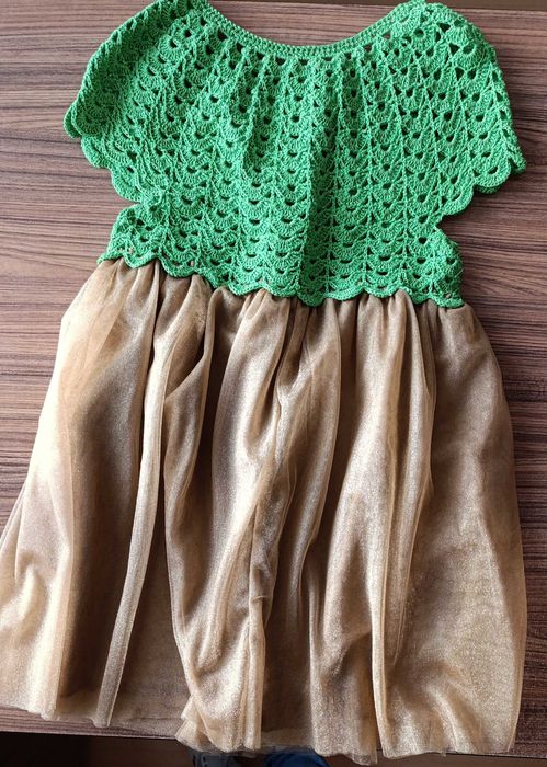 Детска кокетна рокля - Hand made