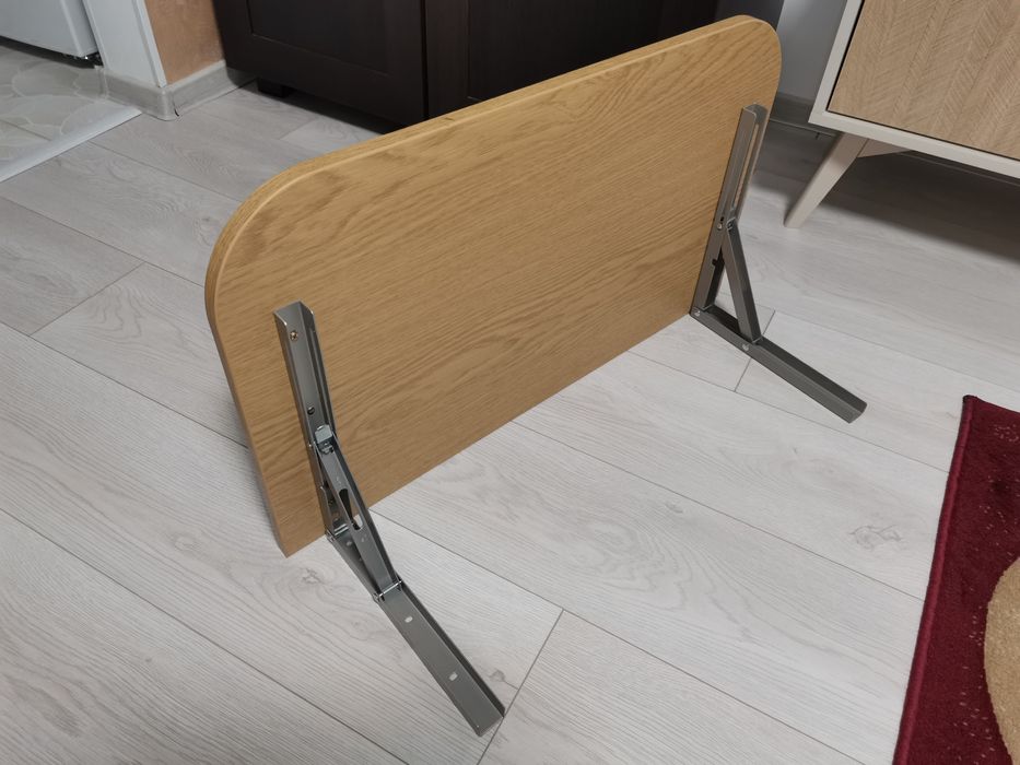Vand masa de perete 70x40 colturi rotunjite PAL/Metal Maro deschis