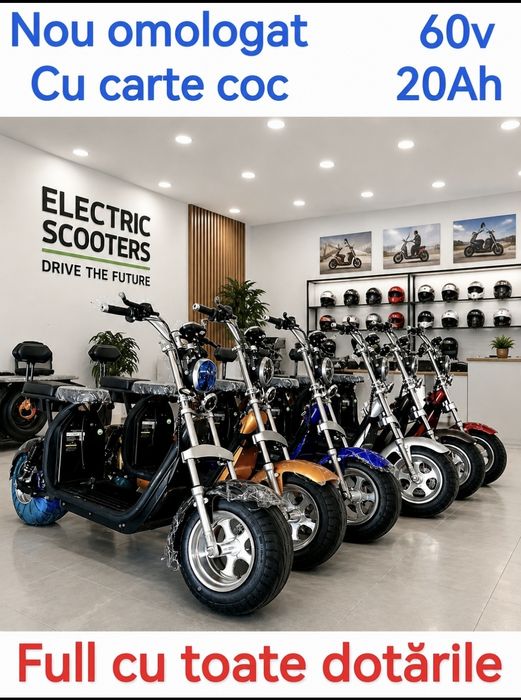 Scuter electric nou Red metalic