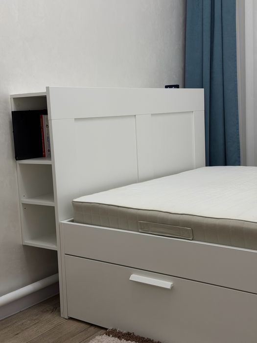 Кровать IKEA BRIMNES 140×200 с 4 ящиками