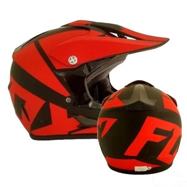 Каска Мотор Крос FOX два цвята