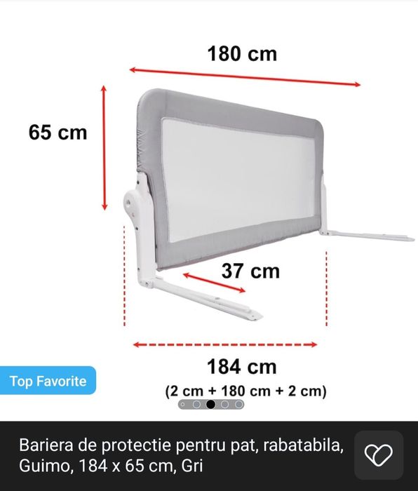 Bariere de protectie pentru pat