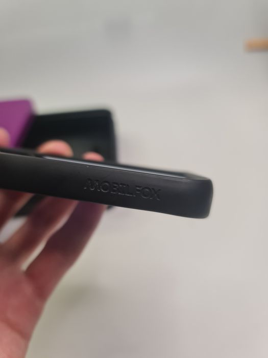 MOBILFOX Blue and Clear case