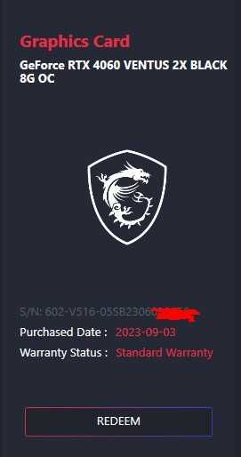 Продается MSI GeForce RTX™ 4060 VENTUS 2X BLACK 8G OC