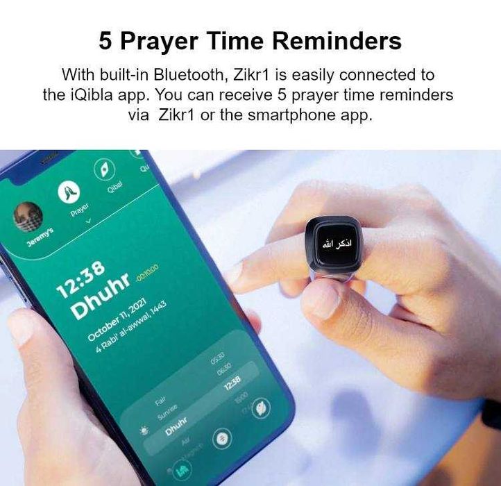 Zikr uzugi | LUX M02 Elektron tasbeh | Zikr Ring original mahsulot