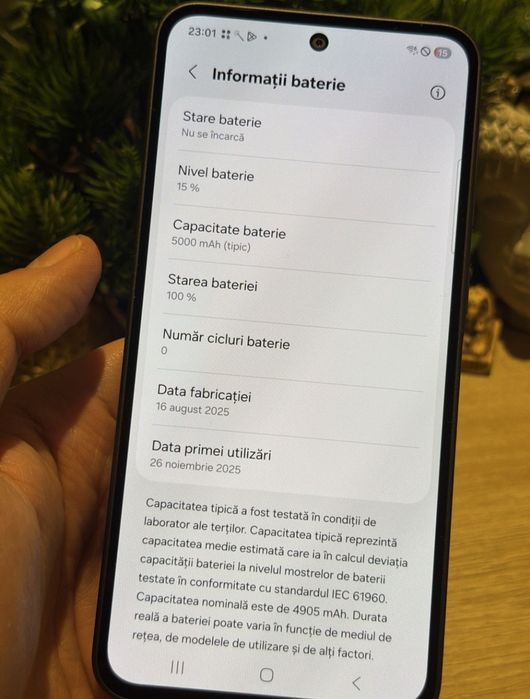 Telefon Xiaomi Samsung Galax A36 5G ca Nou Fullbox 128GB 6GB Ram Dual