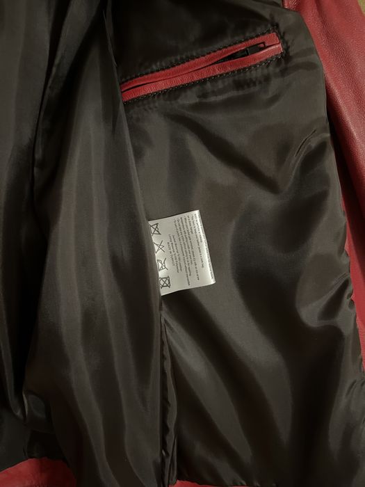 Geaca biker din piele pentru barbati