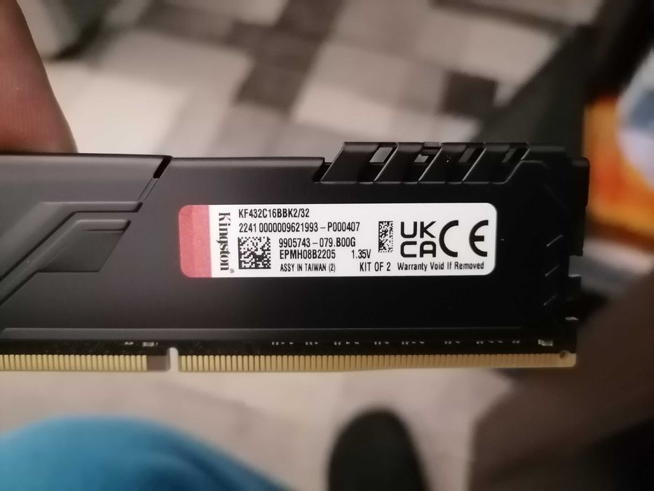 Kit Memorie RAM Kingston FURY Beast 32GB (2x16GB) DDR4 3200MHz CL16